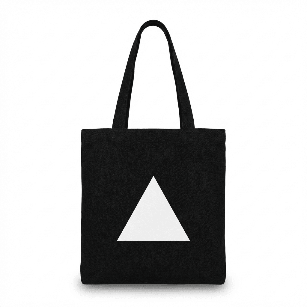 Black Canvas Tote Bag